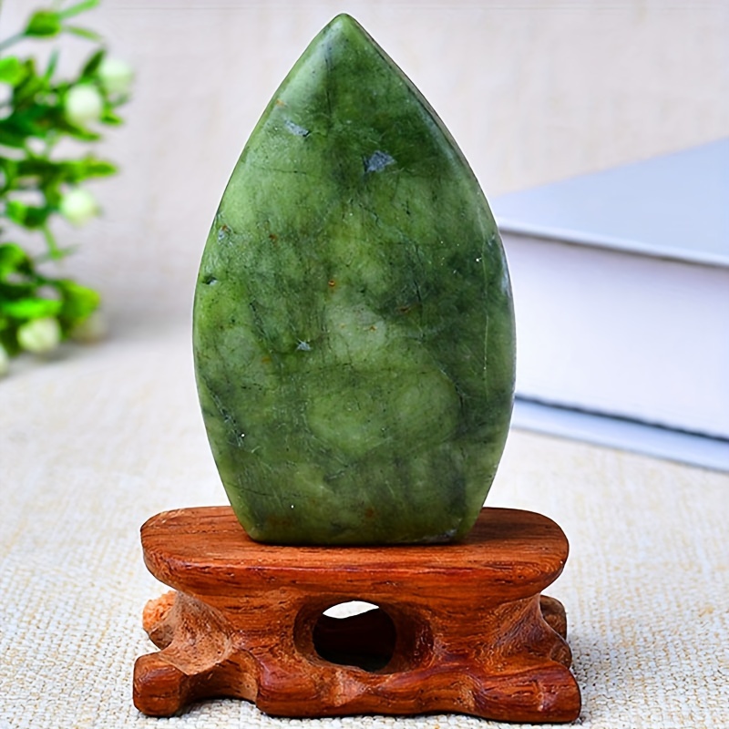 

1pc Natural Jade Spire Stone, Home Decoration, Specimen Collection, Gift For Family And Friends, Assorted Varieties
