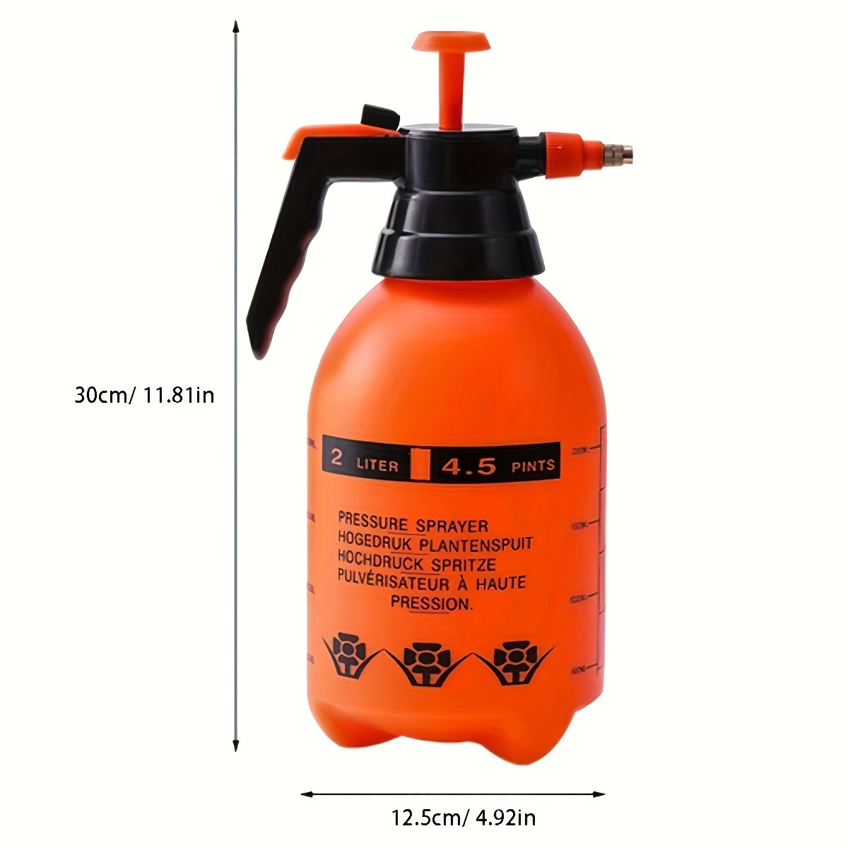 TEMU 3/2l Pressure Sprayer For Killer: Handheld Garden Pump Sprayer For Lawn And Garden Care - Pp Material