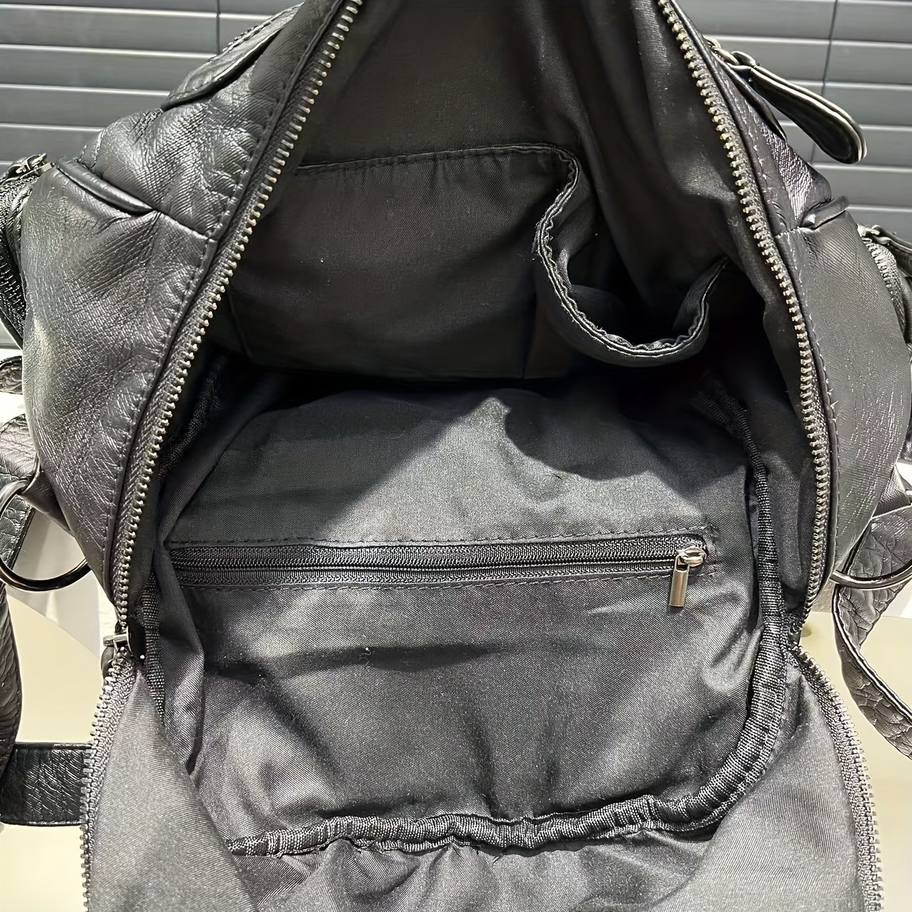 black mini purse backpack Mini Pebble Crossbody Backpack