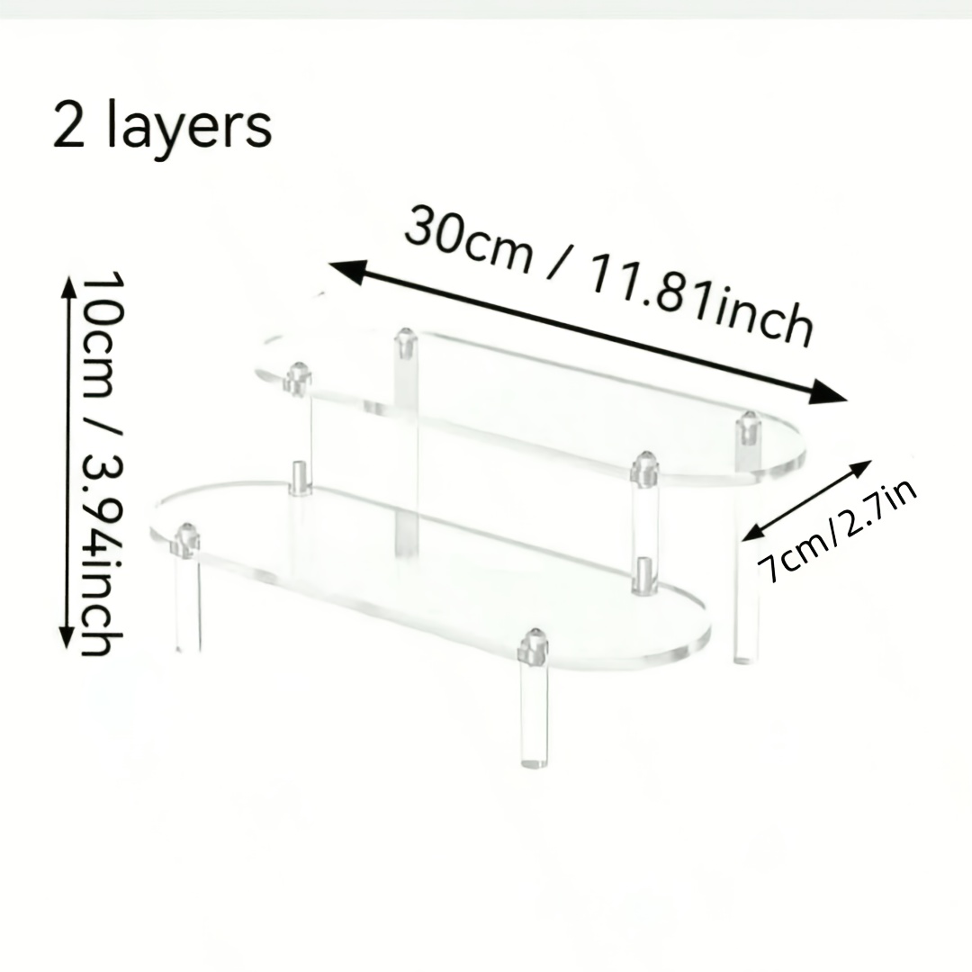 Temu – TEMU 1pc Of Transparent Acrylic Display Rack, Multifunctional Desktop Acrylic Storage Rack, Suitable For Displaying Small Ornaments, Perfumes,