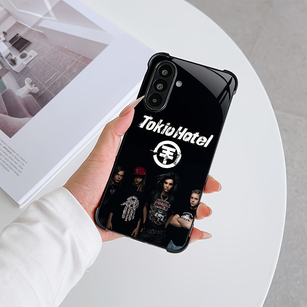 TEMU Phone Case - Stylish T- H-hotel Phone Case Designed For For Galaxy Models Including A56, A36, A55, And More, Featuring A Durable Tempered Glass