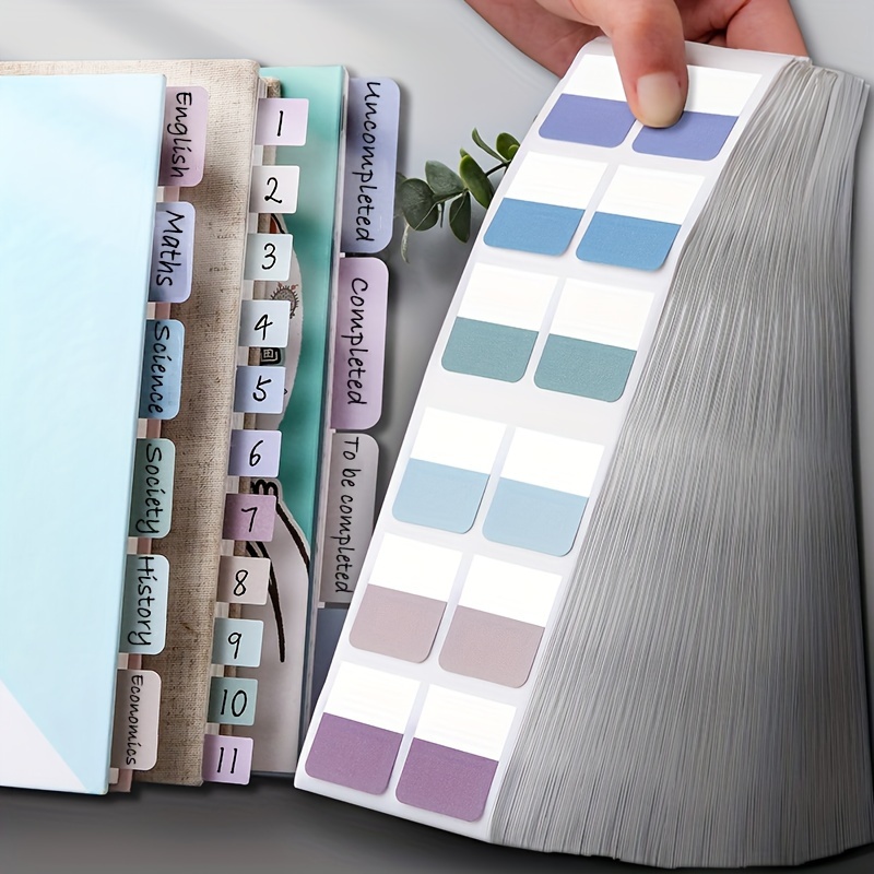 transparent sticky note index tabs and arrow flags for marking pages   planners stickers and use in offices or schools