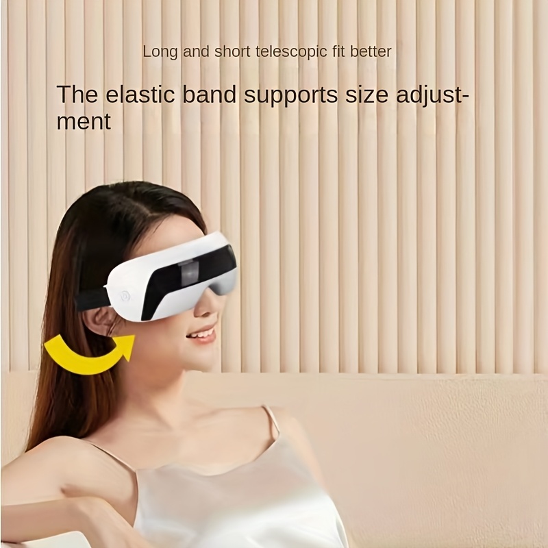 A Lightweight And Portable Eye Massager That Can Be Recharged Via USB, Ideal for Use on The Go.