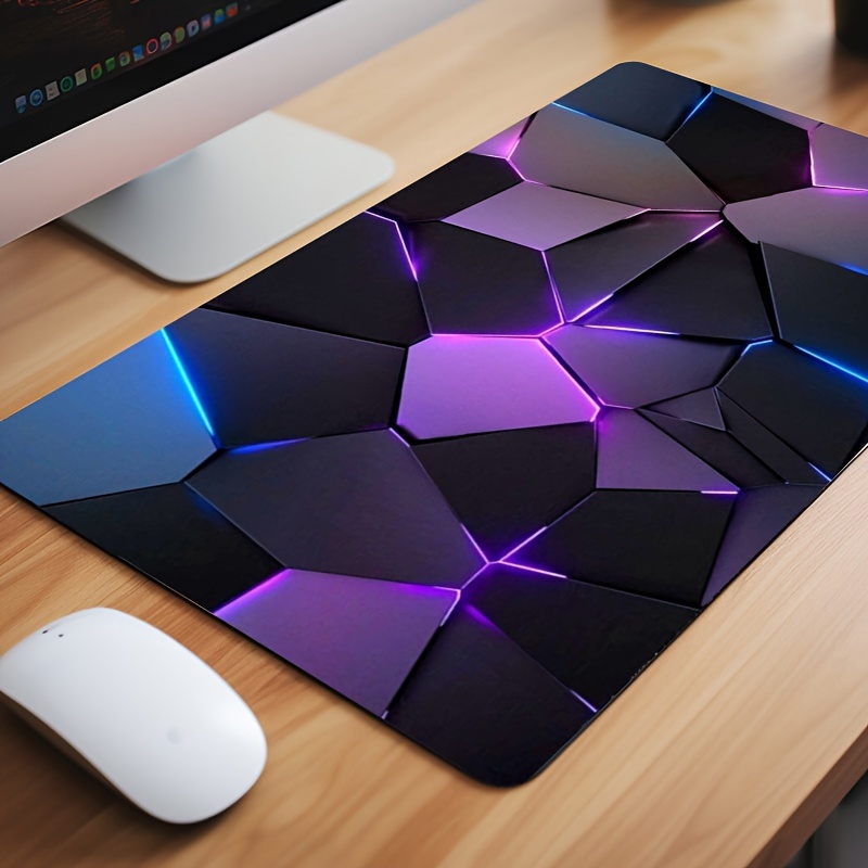 

Stylish Geometric Patterns, Extra Large And Thick, Stitched Edges, Suitable For Gaming, Office, Waterproof, Washable, Multi-functional Mouse Pad, 30cm/11.8in*70cm/27.5in