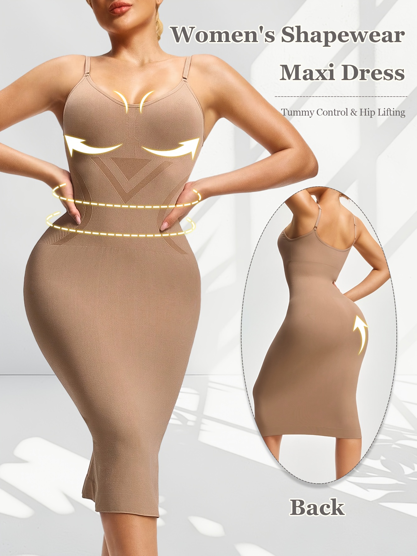 party dresses that hide belly bulge sold on Temu Canada