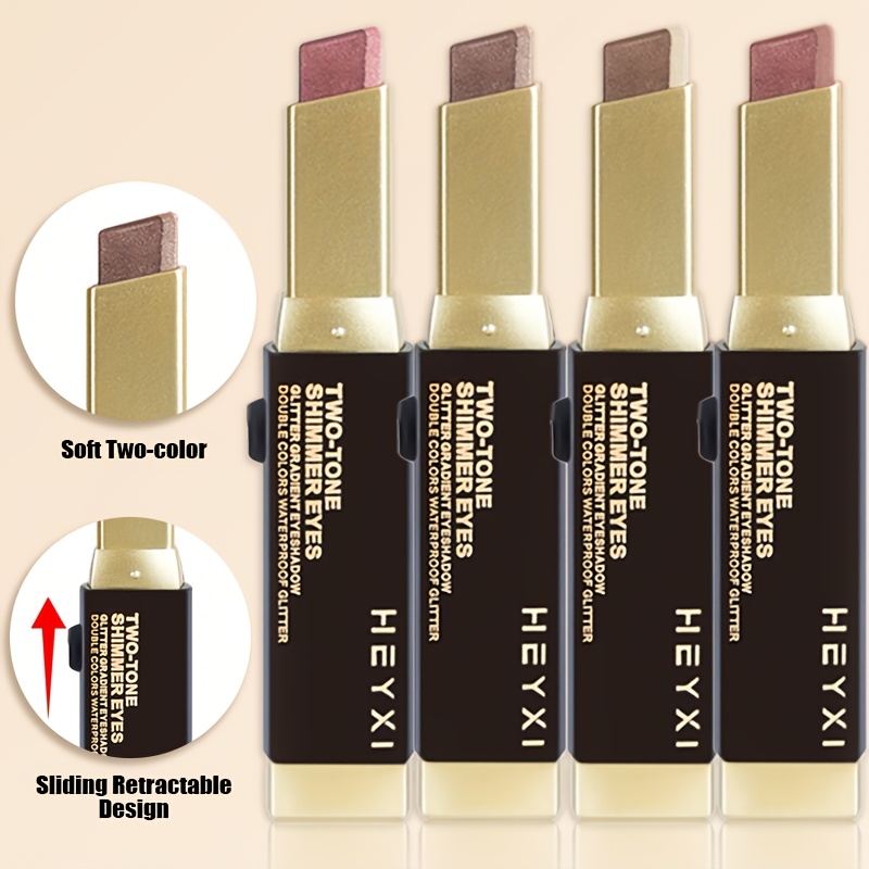 Dual-Tone Gradient Eyeshadow Pencil, Waterproof & Long-Lasting