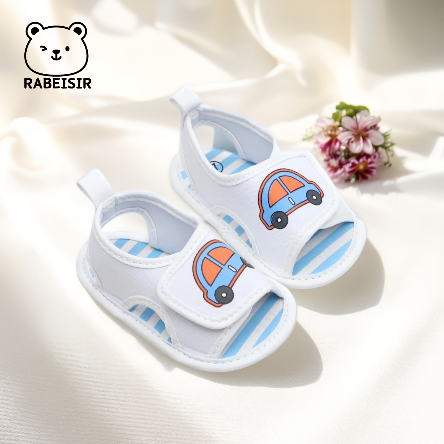 Cute Cartoon Open Toe Sandals For Baby Boys, Breathable Lightweight  Non-slip Walking Shoes For Daily Vacation Wear, Spring And Summer