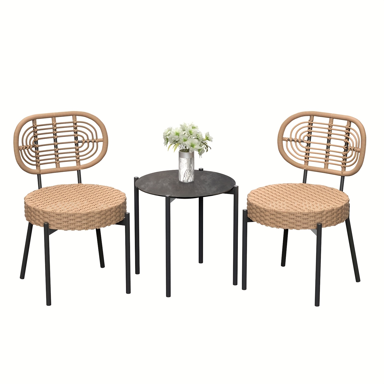 round rattan chair sold on Temu United States