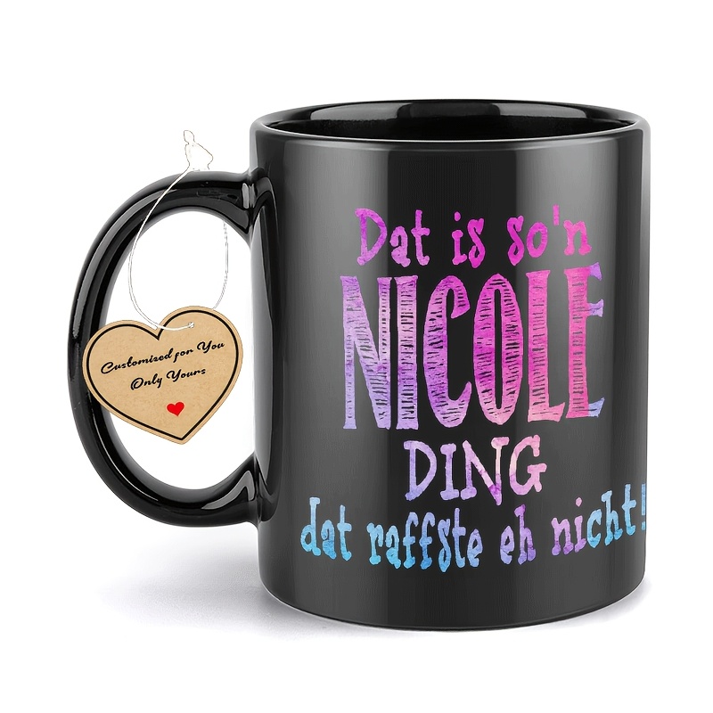 Image of 1pc, , 11oz Ceramic Coffee Mug For Restaurant And Business, Perfect For , Ideal Gift For , Women's Gifts, Men's Gifts, Perfect Christmas And Halloween Gifts