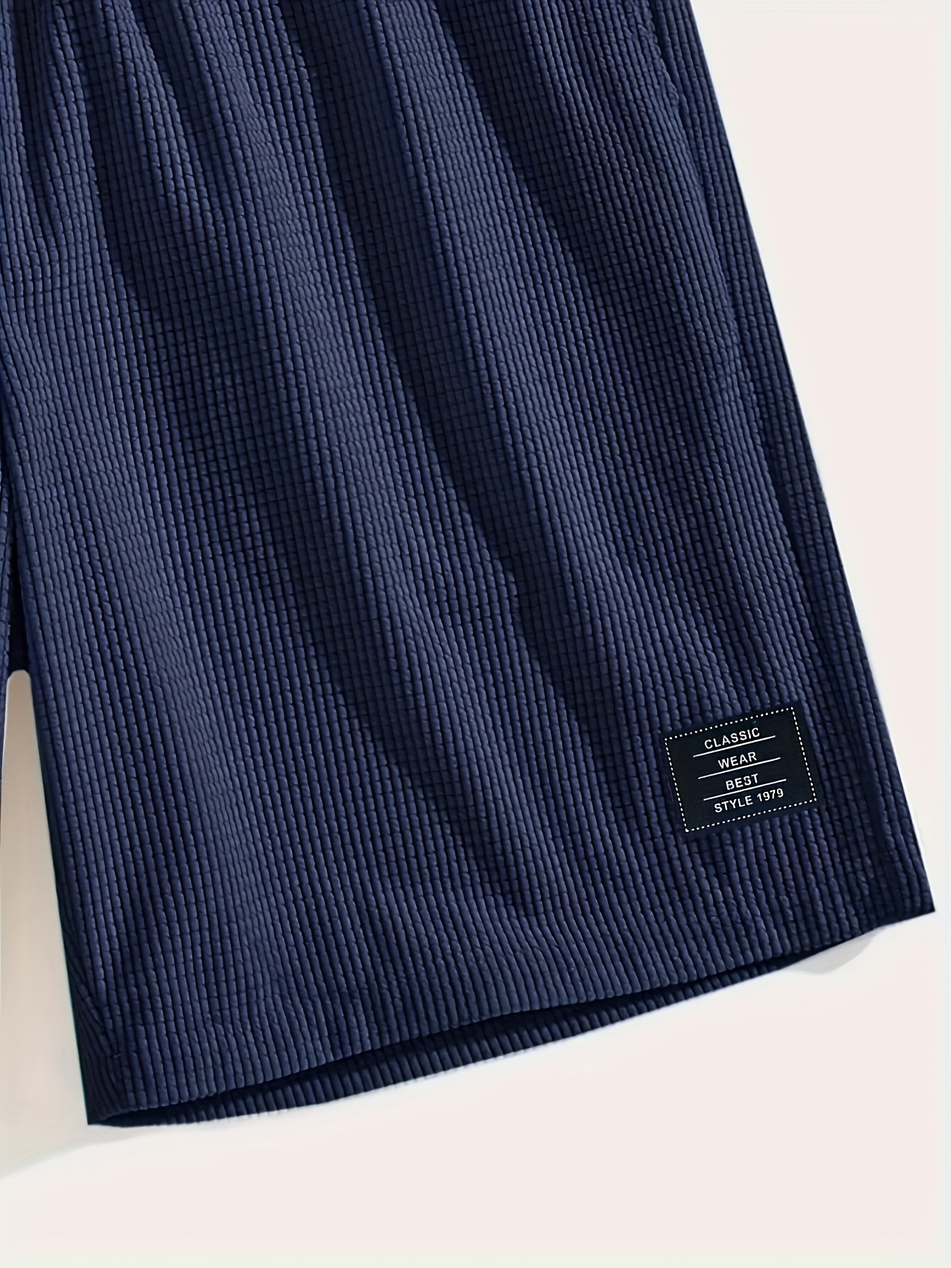 Men'S Casual Corduroy Shorts - Summer Beach Style, Light Brown, Drawstring Waist, Loose Fit, Lightweight & Breathable for Casual Attire, Beach Shorts