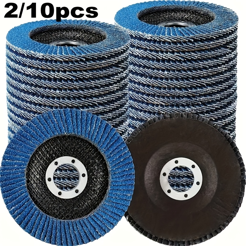 

2/10pcs Flap Discs 4-1/2 Inches For Grinder Sanding Grinding Wheels 40/60/80/120 Grit Grinding Discs Abrasives Grinder Disc For Metal Rust Removal Finishing