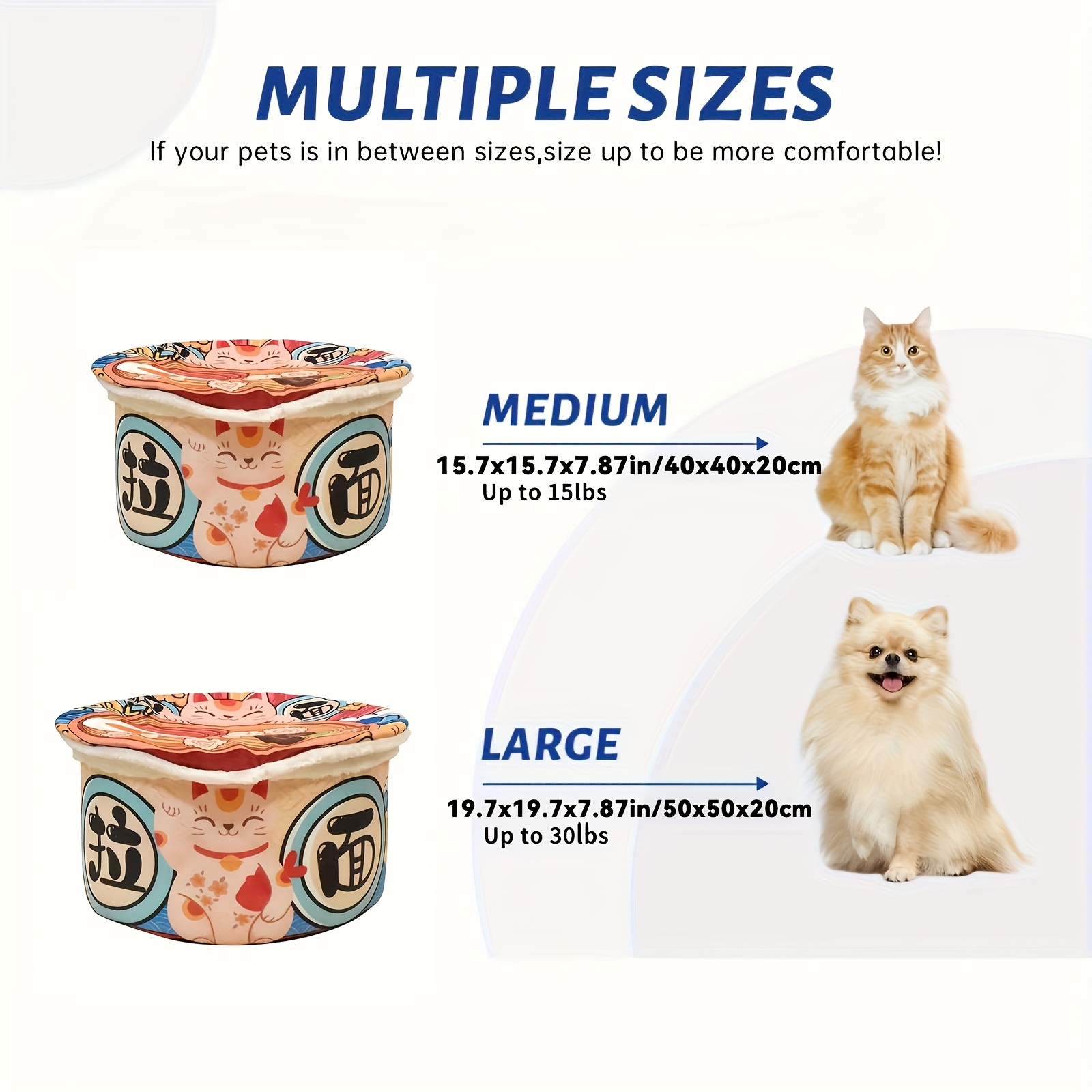    bed oversized semi   with plush bolster   bed for multi cat households polyester material multi   design cat bed for indoor cats     texture Product details 2