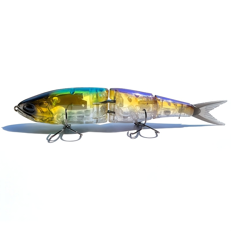 Image of Yqcck 1pc 50g 18.4cm/7.24in Floating Pencil Lure With Built-in Glitter, Three-piece Realistic Hard Bait For Long Casting Fishing Accessories