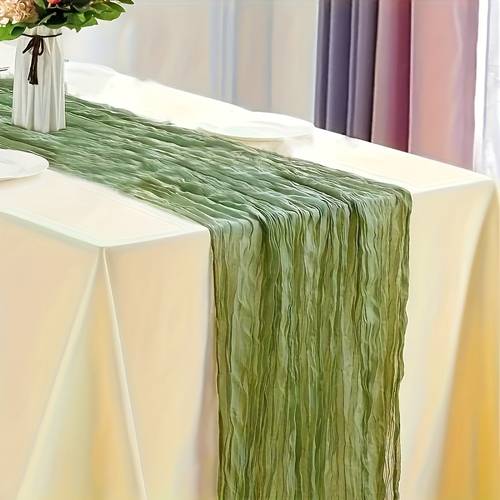 1 color pleated table flag decor for dining table