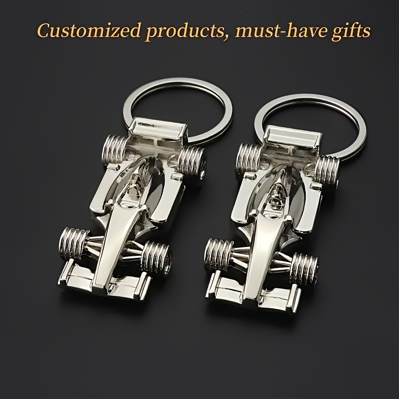 

Engraved 3d Car Keychain - Zinc Alloy Metal Key For Men,