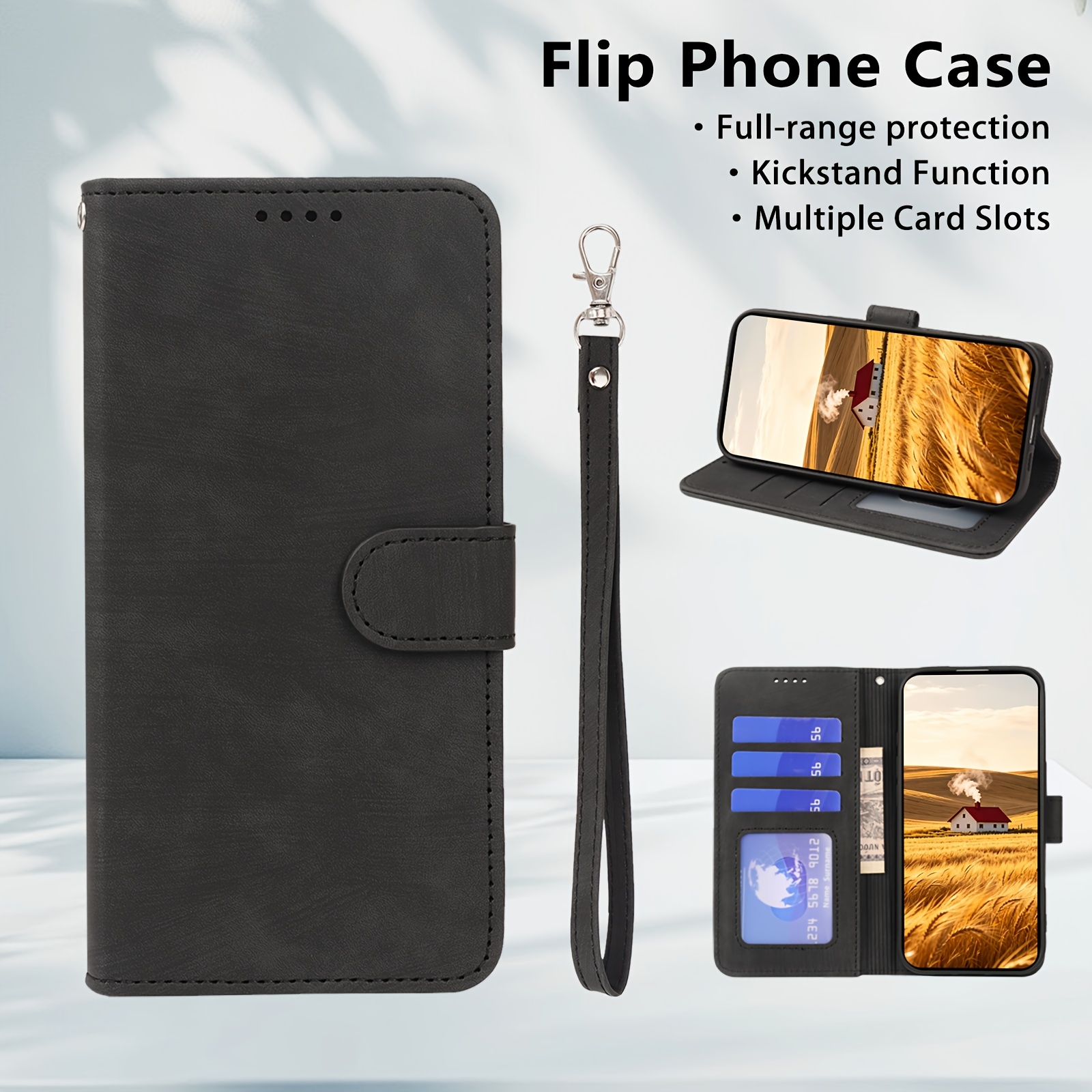 TEMU Phone Case: [for Wallet Case]suitable For S25fe/s25/s25 Plus/s25 Ultra/s25 Edge, Mobile Phone Case, Flip Wallet Cover With Multi-functional Cash
