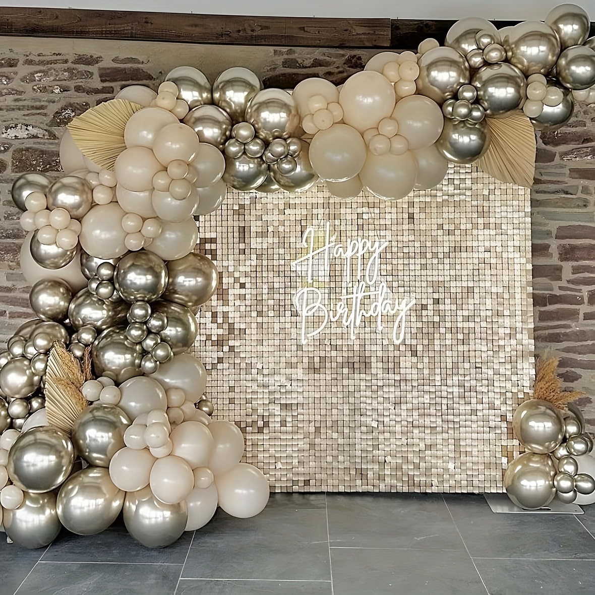 18 36 panel shimmer wall backdrop with hooks tape suitable for birthdays weddings bachelorette parties sparkling sequin photo background for wedding birthday decorations plastic polyethylene panels