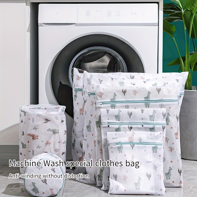 

3pcs Premium Alpaca Mesh Laundry Bags With Durable Zipper - Ideal For & Storage