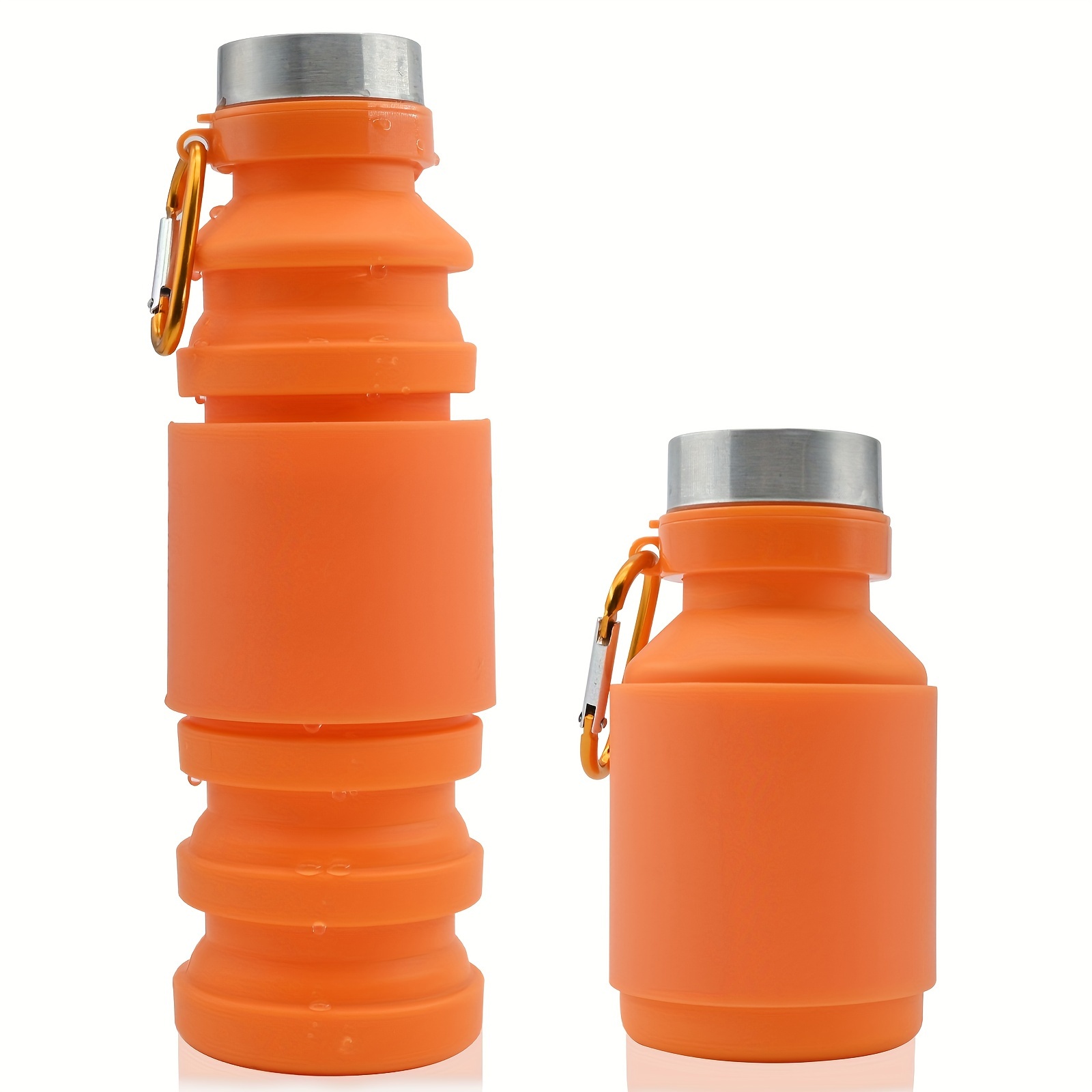 Faltbare trinkflasche aus bpa-freiem kunststoff
