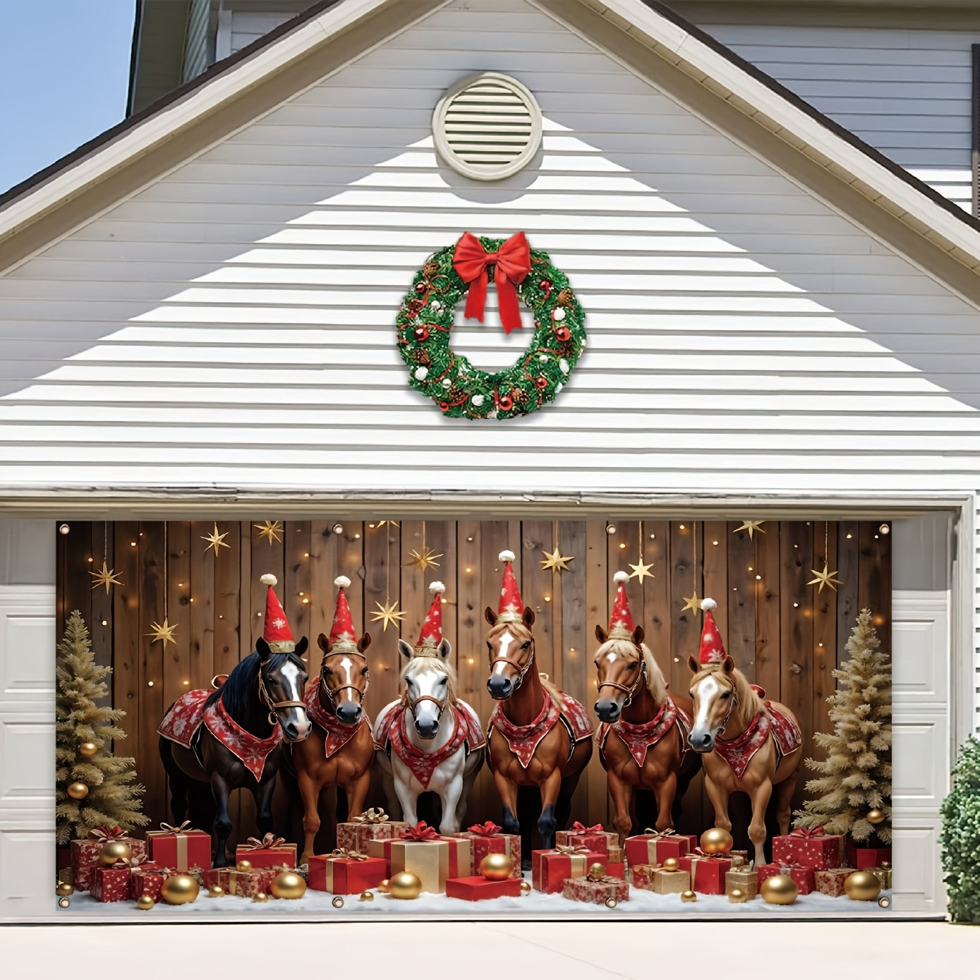 

1pc Christmas In , , Reusable For Entryway, Gifting , 157x71
