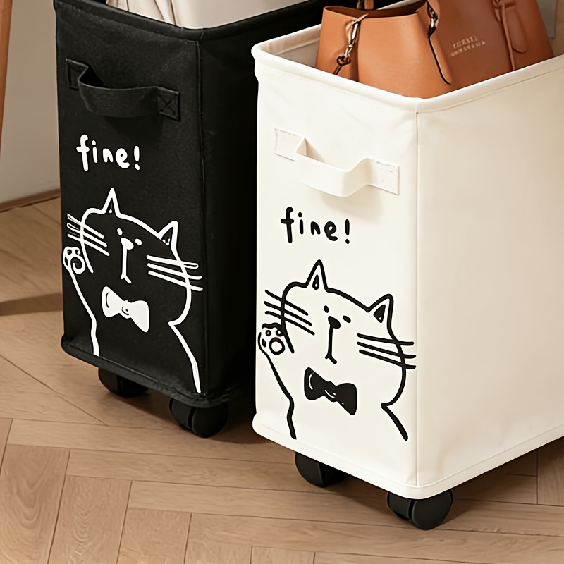 Under-Desk Rolling Storage Cart – Mobile Office Organizer on Wheels