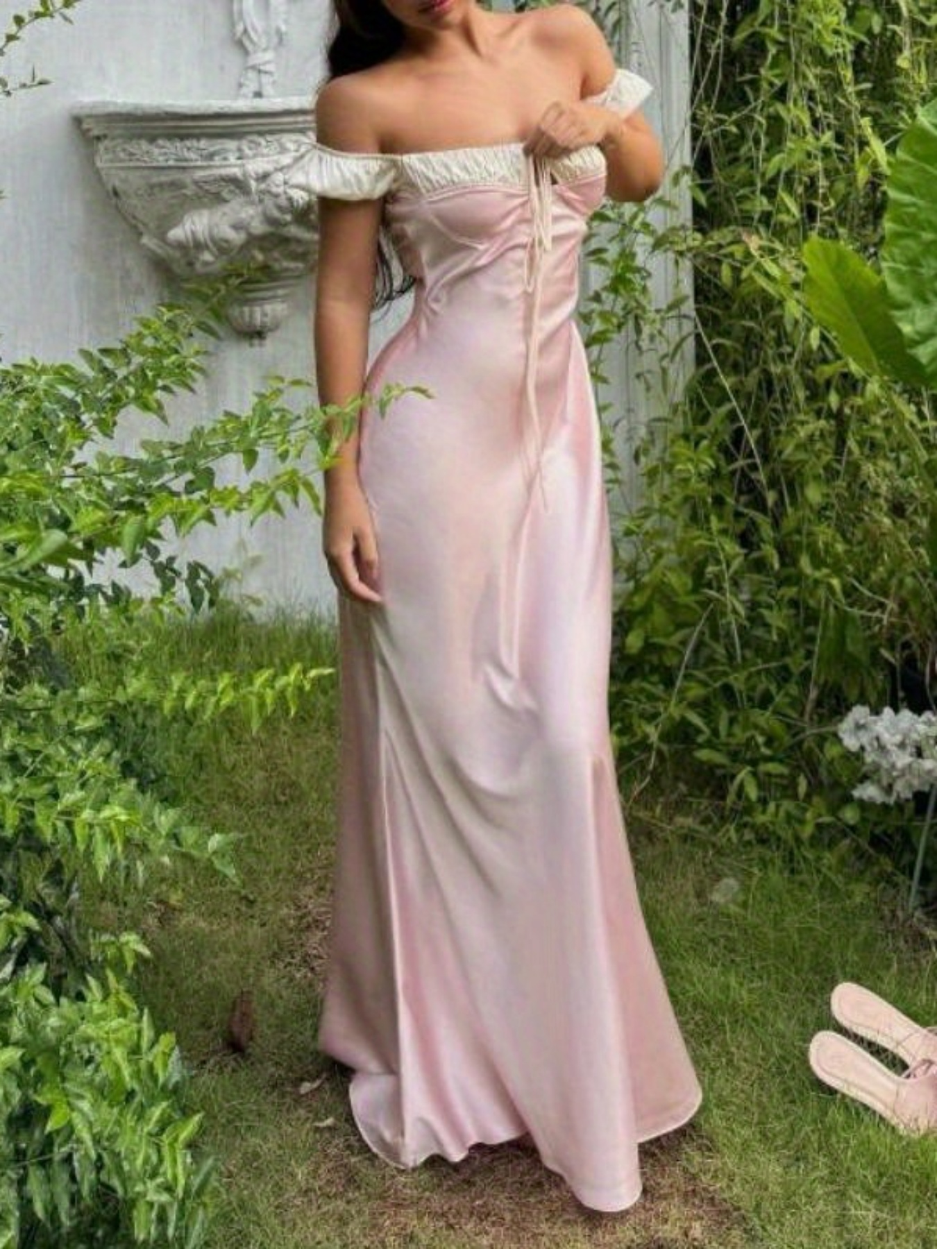 luxurious fabric for evening dress CEM GOLD JEWELED EMBELLISHMENT GOWN