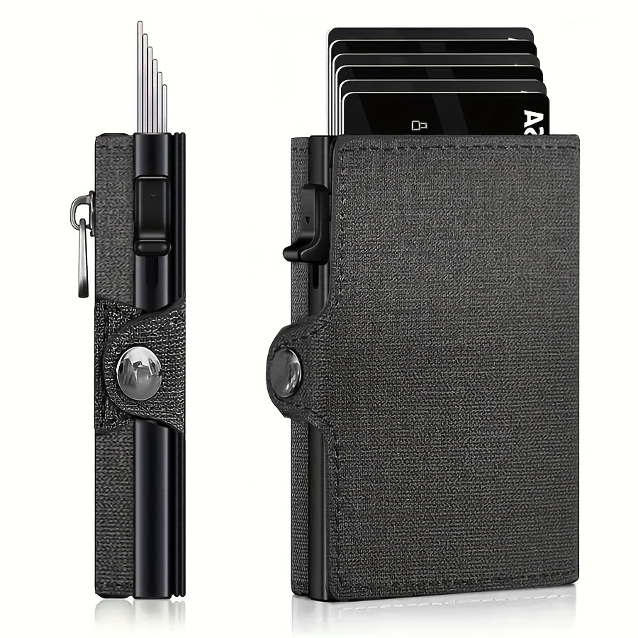 Image of 2025 True Pickup Bag Automatic Pop Up Metal Wallet Rfid Anti Theft Brush Large Capacity For Men And Women 's Gifts, Fun Gifts, Father's Day Gifts, Gift Ideas
