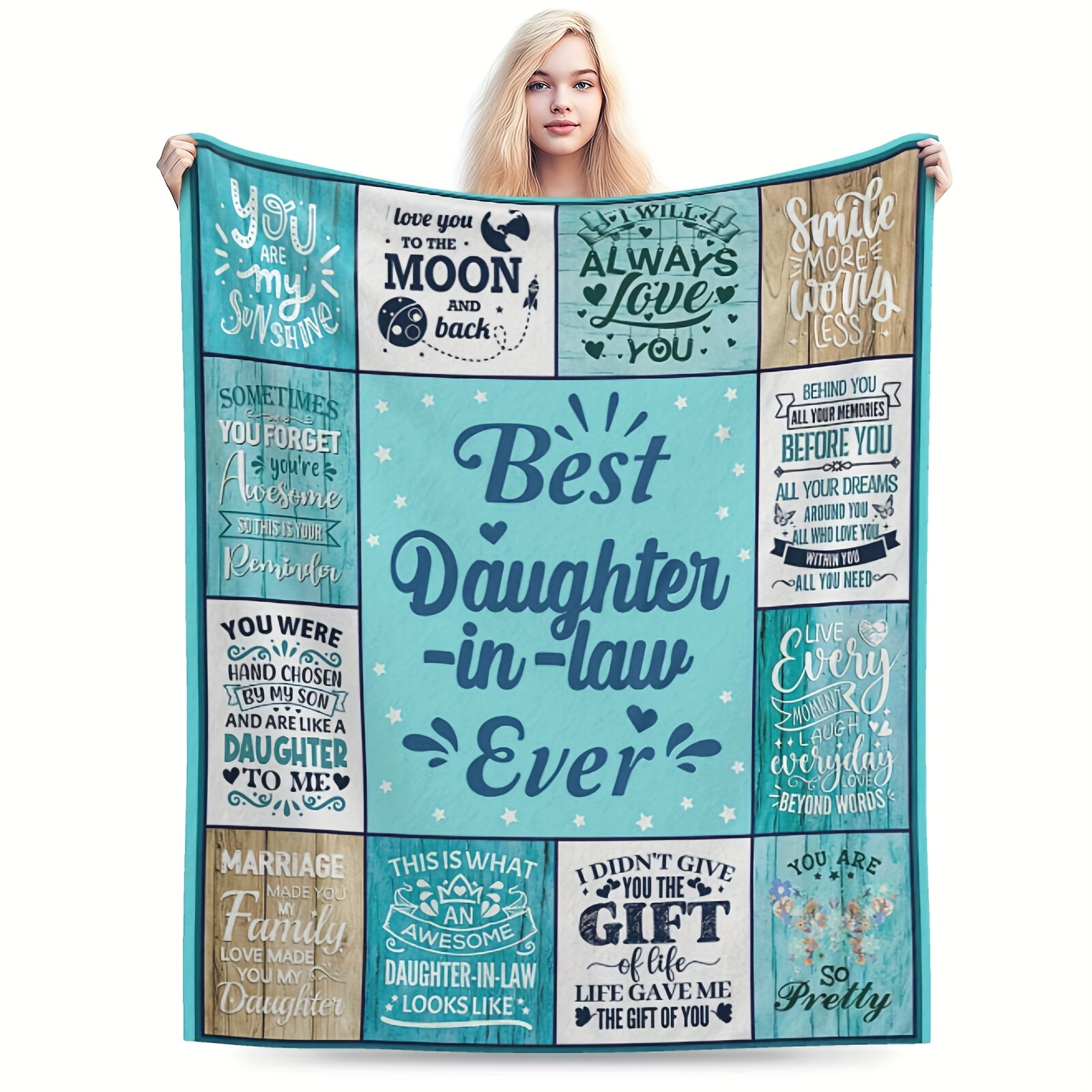 

1pc Daughter In Law Gifts, Gifts For Daughter In Law, Daughter In Law Gifts From , Daughter In Law Birthday Gifts Idea, Future Daughter In Law Gifts For Wedding Day Blanket