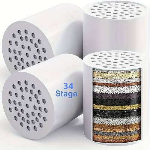 34 stage shower filter universal replacement cartridge hard water purifier removes other sediments water softener