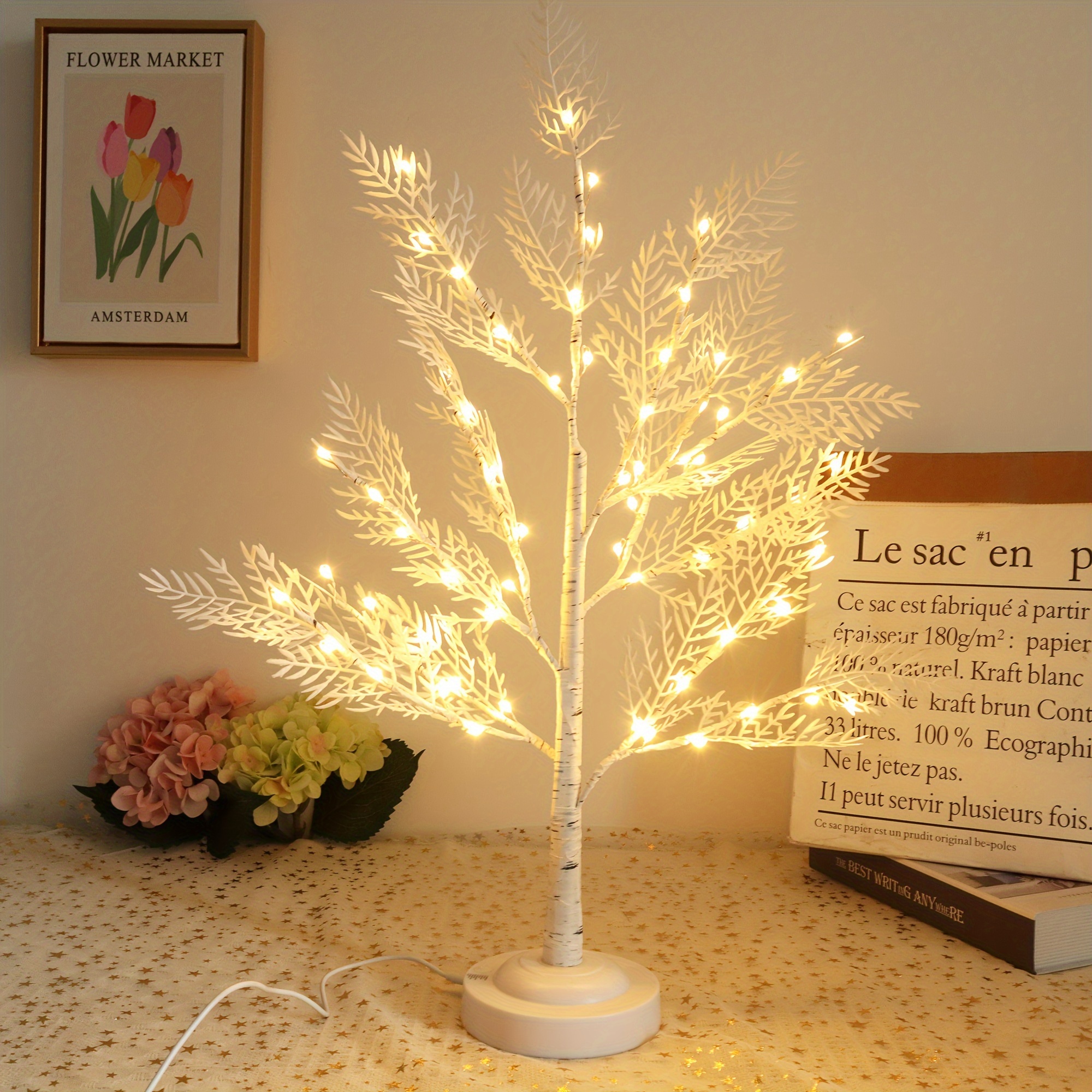 

22 60 Led , Usb/battery Lighted Up 8 For Christmas Wedding Decoration