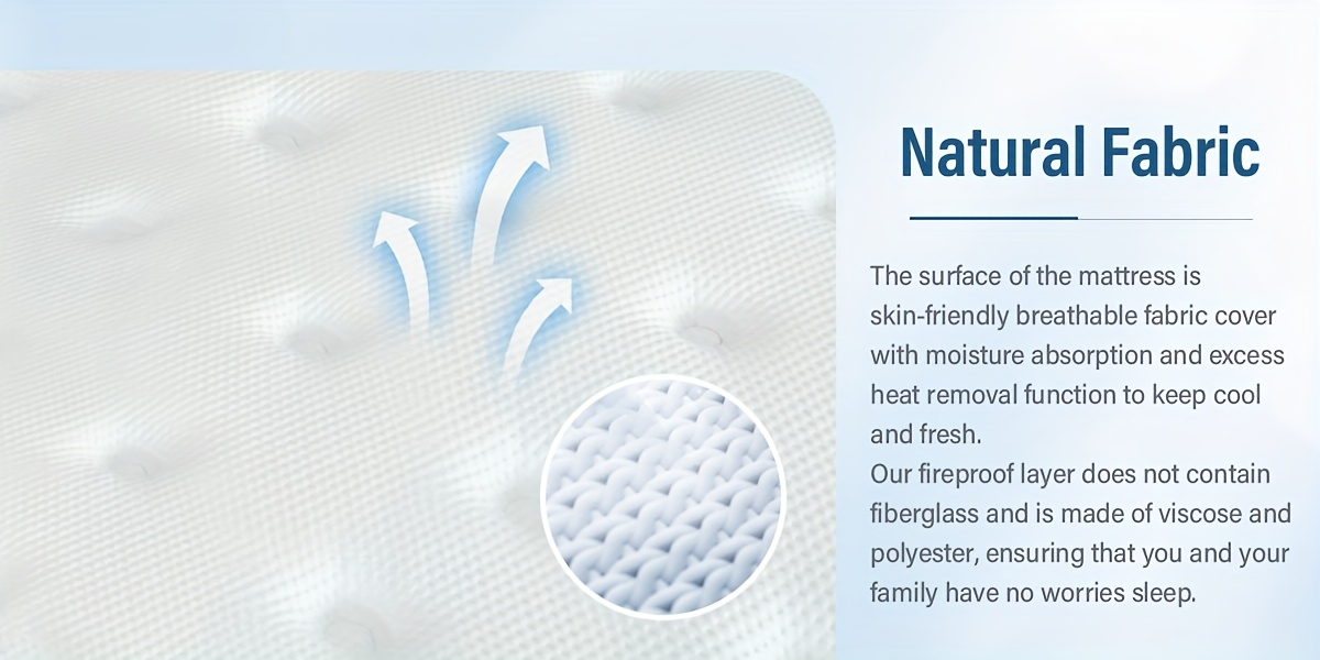 14 inch cooling gel memory foam and 7 zone pocket springs   mattress medium plush mattress in box mattress for cooler night fiberglass free Product details 3