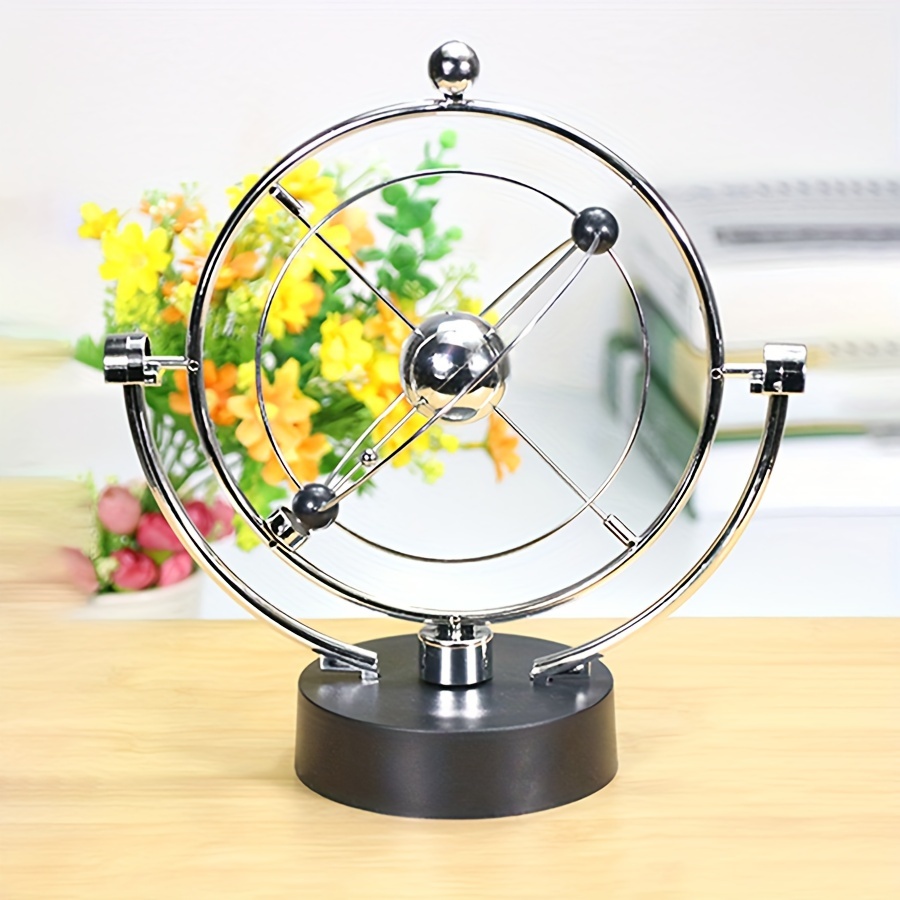 solar system swing electronic balance ball desk decor artistic craft gift for home office details 4