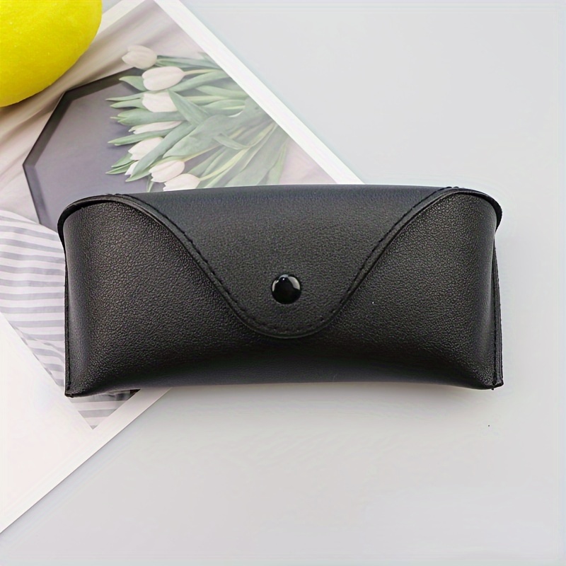 Faux Leather Glasses Case, Portable Eyewear Pouch, Durable And Stylish Eyewear Holder, Lightweight Unisex Glasses Bag