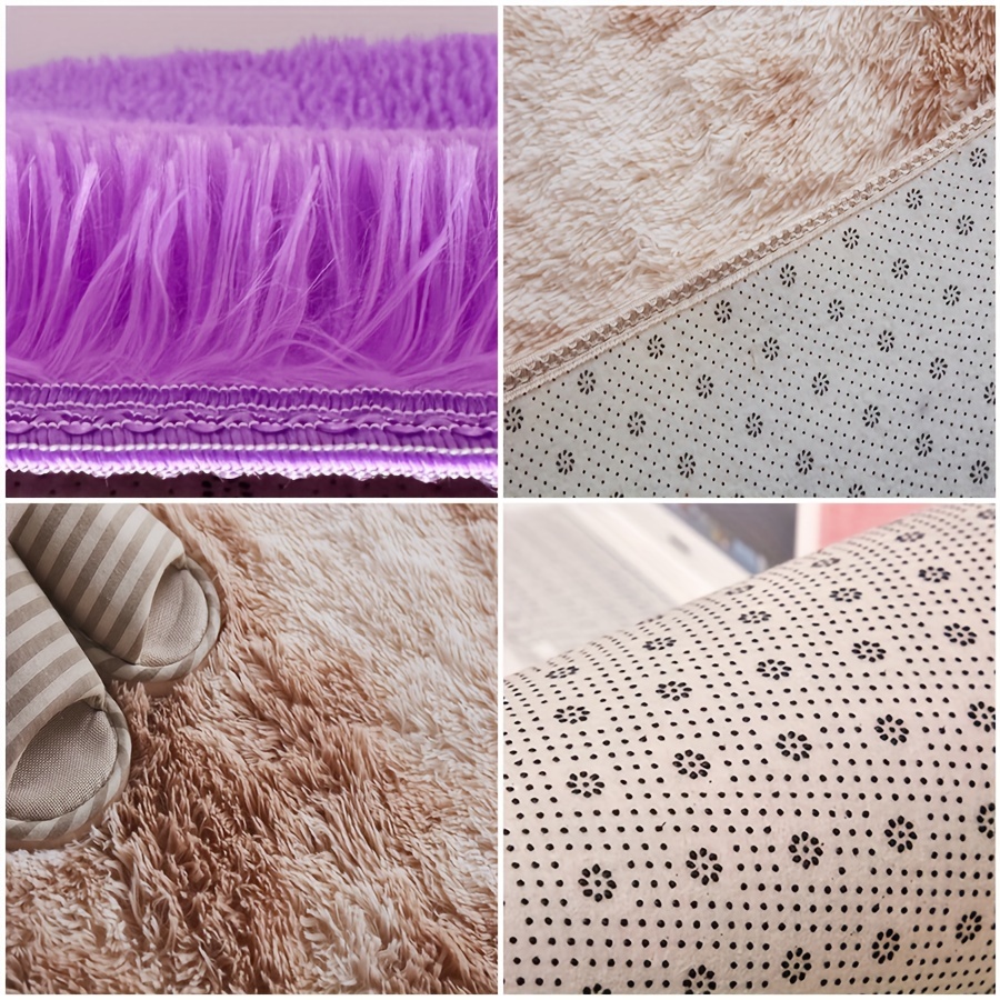 luxurious soft plush area rugs add   to   non slip machine washable details 8