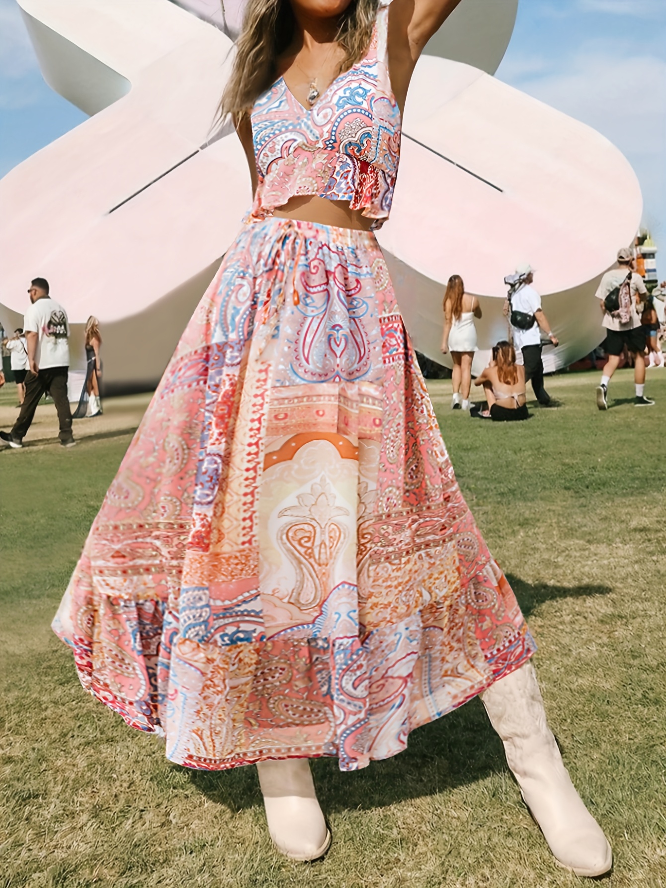 boho chic modern bohemian Temu Mauritius