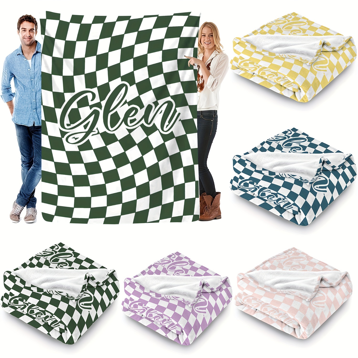 

Personalized Fleece Blanket - Sofa & Tv Blanket,
