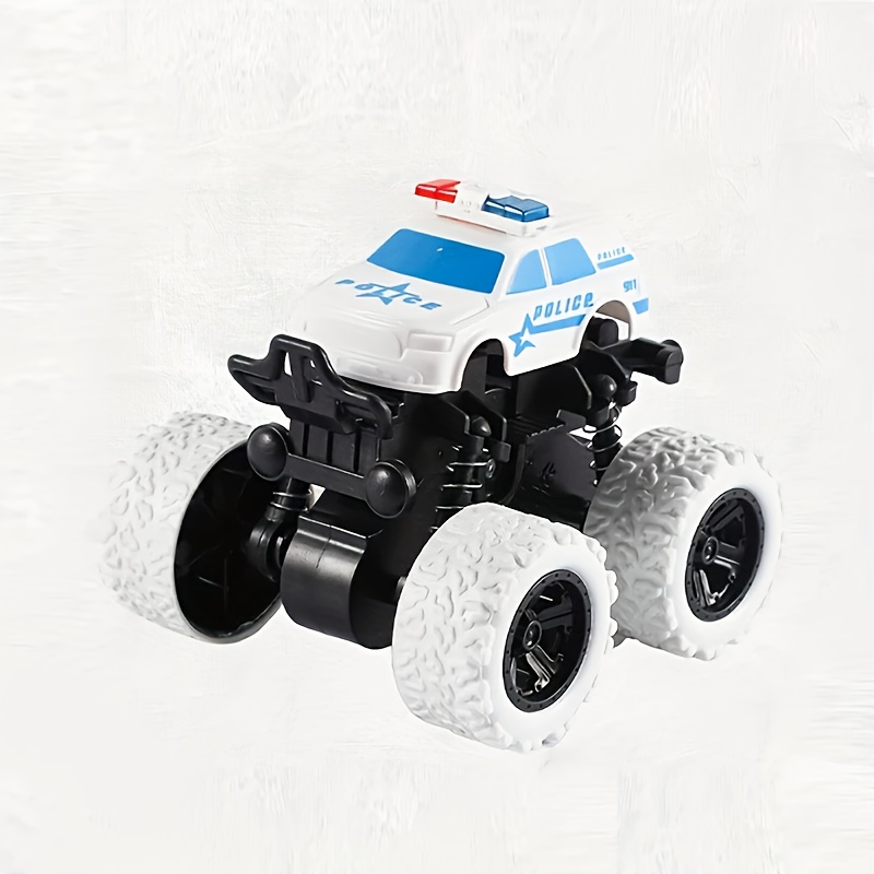 1-Pack Police Car Toy with Rotating Wheels & Inertial Motion - Realistic SWAT Off-Road Vehicle, No Batteries Needed, for Boys, Birthday, Christmas, Halloween Gifts - Indoor/Outdoor Racing Stunt Car, Toy Car, Indoor Outdoor Play, Robust Vehicle Design, Durable Plastic Build, No Battery Required
