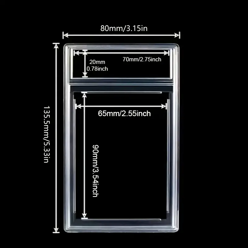1pc Standard Size Graded Card Cases, P/S/A Graded Card Slabs - 35pt Thickness - Protect and Store Trading Cards, Collectible Cards, TCG, and Baseball 1pc Standard Size Graded Card Cases, P/S/A Graded Card Slabs - 35pt Thickness - Protect and Store Trading Cards, Collectible Cards, TCG, and Baseball