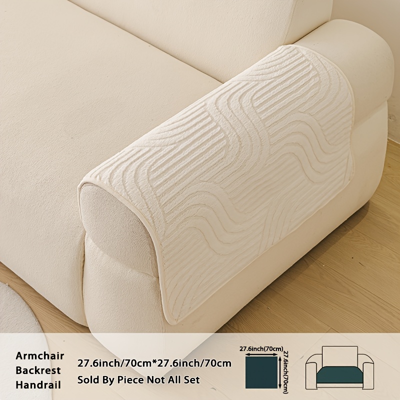 TEMU 1pc Sofa Cushion, Plush Sofa Cover, Universal Sofa Cushion, Soft And Comfortable, Pet-friendly, Machine Washable, Non-slip Fixing, Suitable For