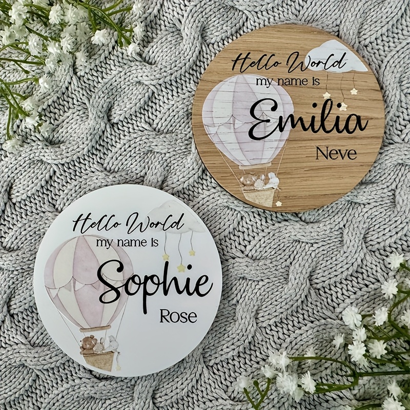 Customized Name Sign Keepsake Plaque