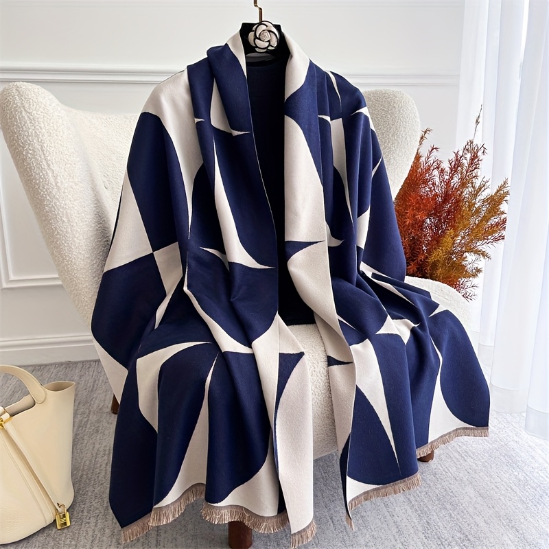 TEMU 1pc Women Winter Scarf, Warm And , Suitable For Keeping Warm In Winter, Works As Shawl, Blanket, Fashion Accessory,christmas/happy Newyear Gift