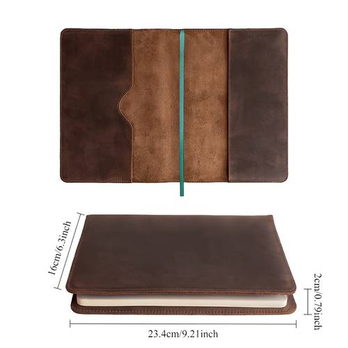 handcrafted a5 full grain cowhide genuine leather diary cover with arabesque floral pattern refillable notebook protector with pocket card slot and pen loop handmade a5 full grain genuine leather notebook cover