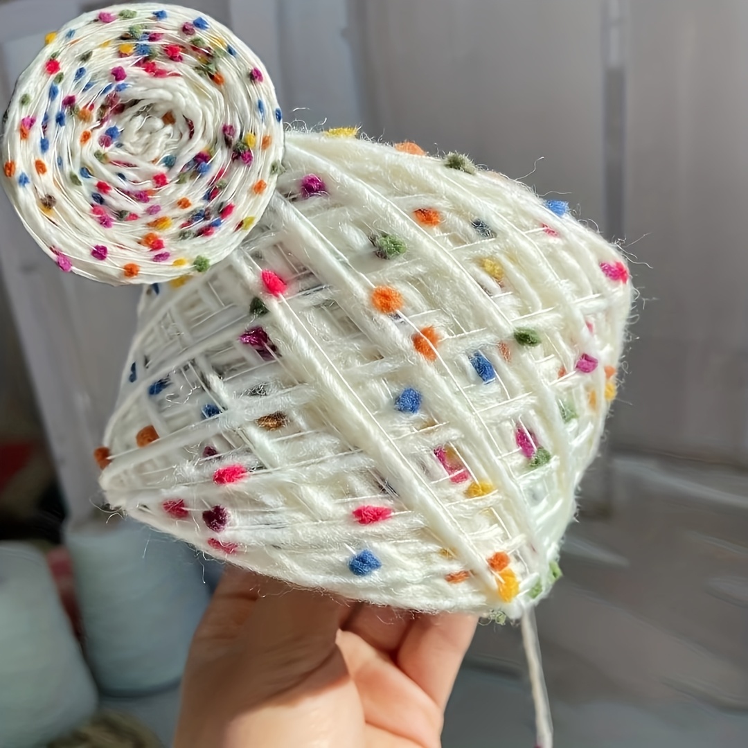 Rainbow Iceland Beanie Thread Scarf Bag Sweater Hand-woven Thread Double Thick Thread Feature Fancy Thread 150g 3 Balls/1 Bag