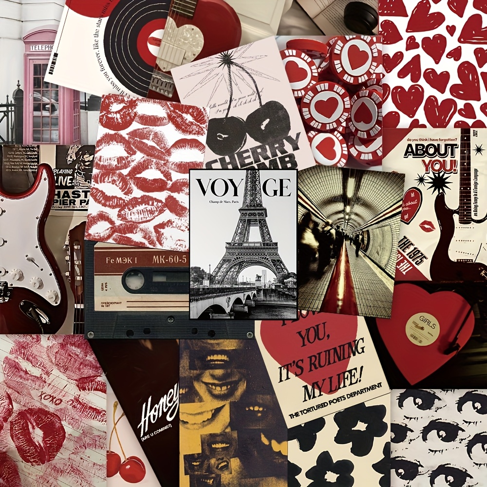 TEMU 50pcs Vintage Women Posters Stickers Handbook Notebook Laptop Cell Phone Case Luggage Skateboard Helmet Decorative Decals