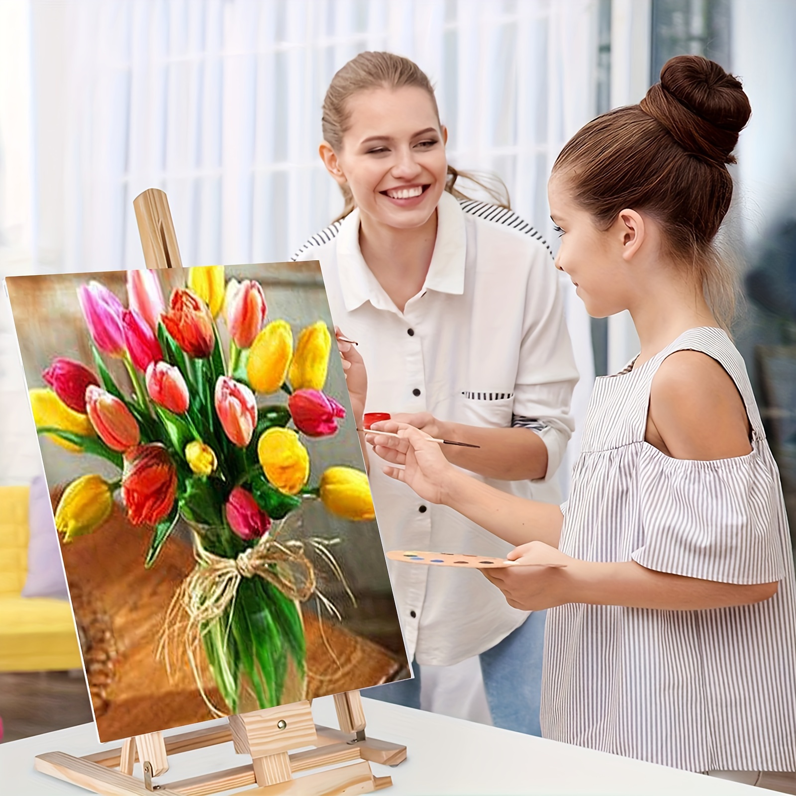 Malen Nach Zahlen Kit Für Erwachsene & Kinder – 40x50cm Leinwand Mit Acrylfarben