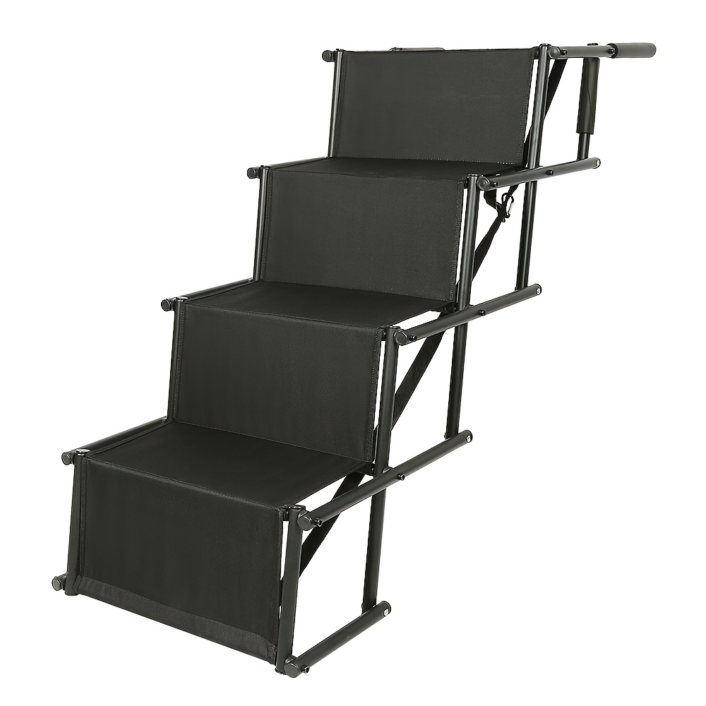 E-shop Hunde Rampe für große Hunde, 4-stufige faltbare Auto-Treppe mit 139cm Länge & 75kg Tragkraft, rutschfeste Oberfläche für SUV & Fahrzeug Zugang,