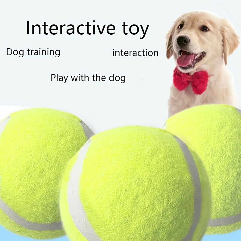 

Pet Dog Supplies Ball Toy For Bite Training Dog Toy Rubber Grinding Training Dog Tennis Ball Toy