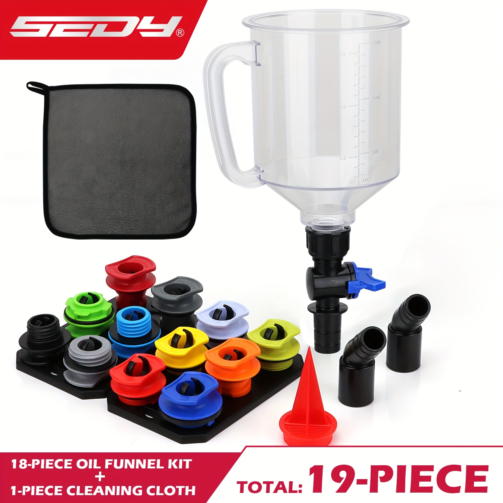 ANKROYU Filtertrichter Adapter Set – 9-teilig, Gu Produktbild-Vorschau 2