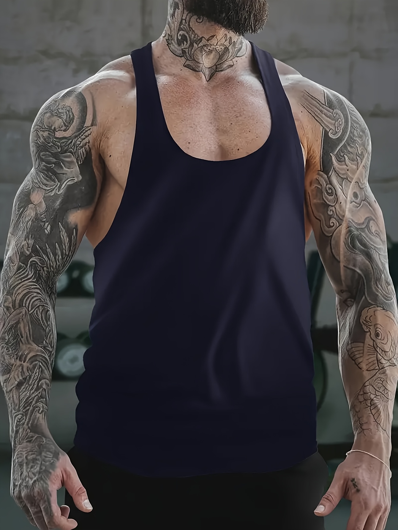 1pc Tongtongbang Men's Quick-Dry Breathable Workout Tank Top - High Elasticity Slim Fit Sleeveless Shirt with HARDER Letter Print for Gym Training & Summer Casual Wear, Quickdrying Fabric, Gym Clothes