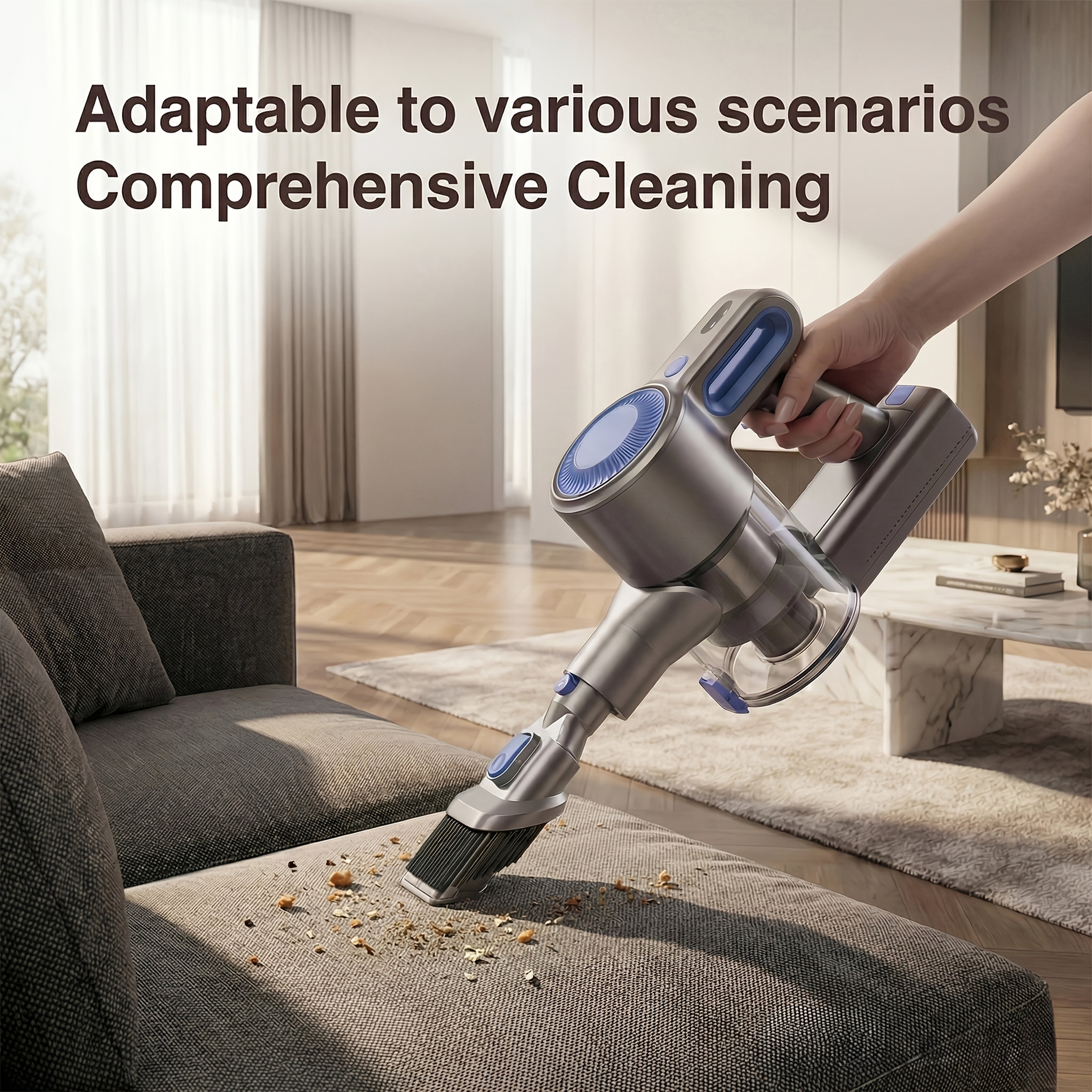 TEMU 2026 New Rechargeable With 40kpa Car Vacuum Cleaner, Multi-functional Cordless Vacuum Cleaner, Lightweight Design For , Handheld Vacuum Cleaner